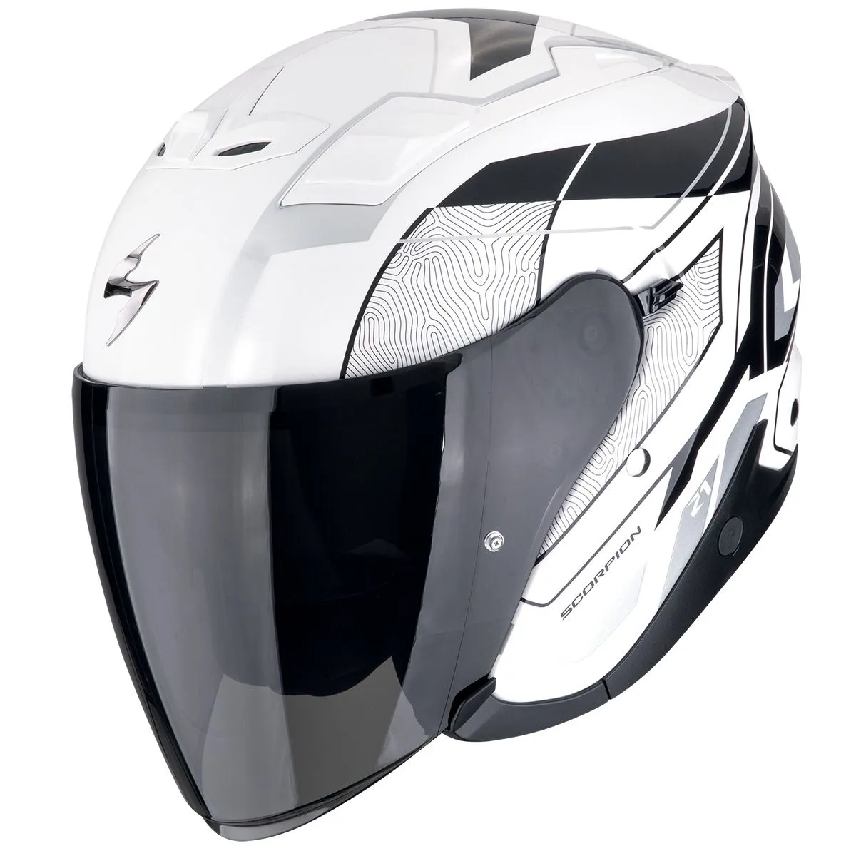 SCORPION Exo-z1 vue white-black-silver