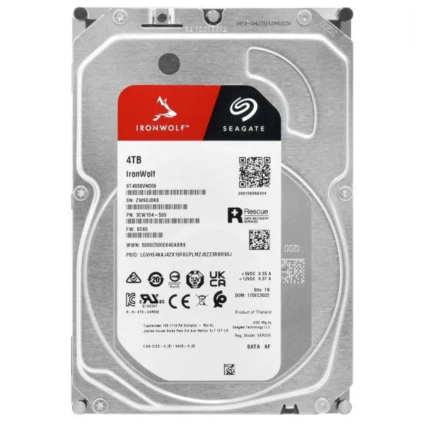 SEAGATE Hard disk FES-SATA 4TB IronWolf ST4000VN006 5400RPM 256MB