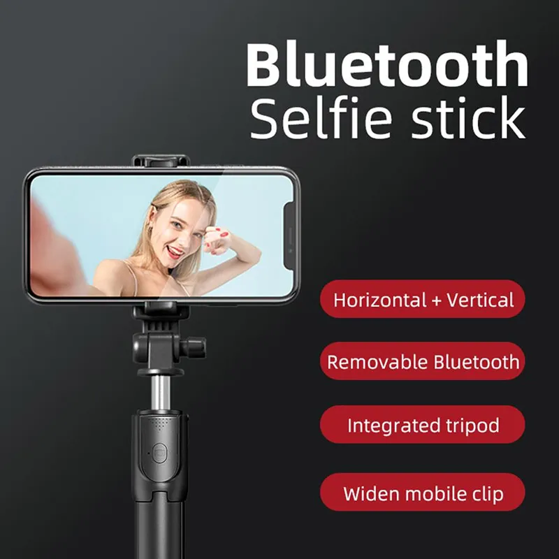 Selfie stick bluetooth sa tripodom R1 crni