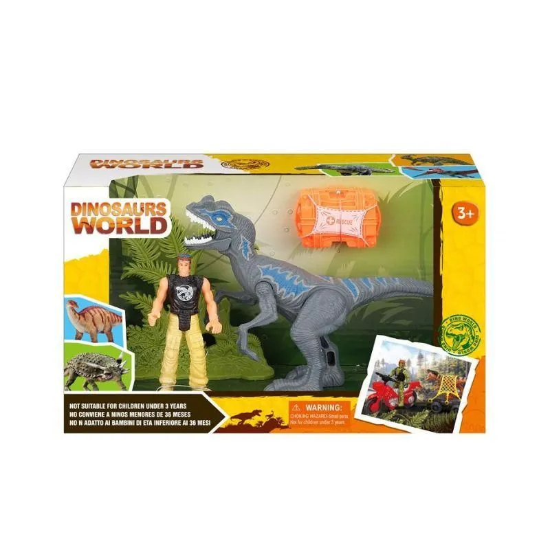 Set za igru Dinosaurus i figura čoveka