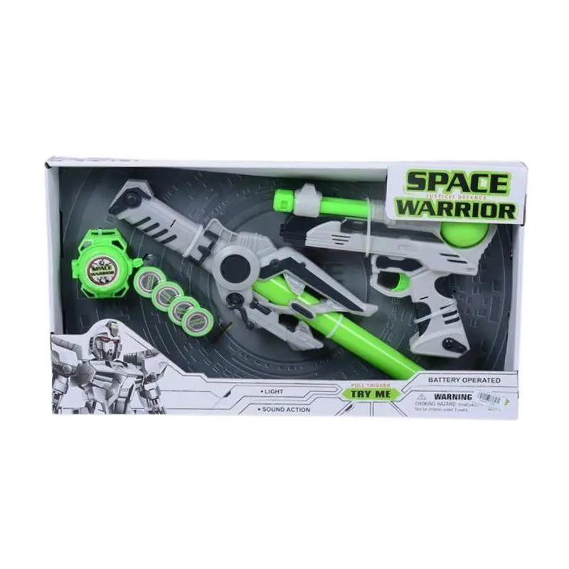 Set za igru pištolj/ mač i sat Space warrior