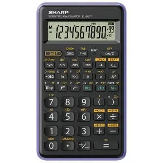 SHARP Kalkulator tehnički 10+2mesta 146 funkcija  EL-501T-VL crno ljubičasti