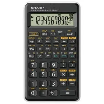 SHARP Kalkulator tehnički 10+2mesta 146 funkcija EL-501T-WH crno beli