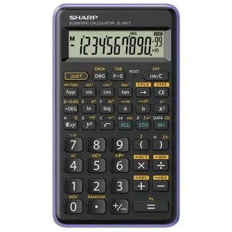 SHARP Kalkulator tehnički 10+2mesta 146 funkcija  EL-501TB-VL crno ljubičasti blister