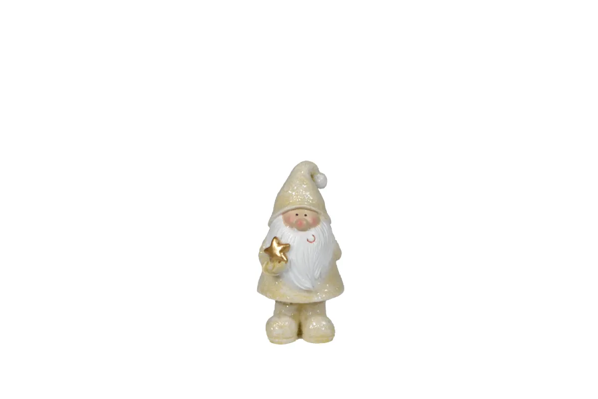 SIGMA Novogodišnja figura Zlatni patuljak 12 cm, 3164035