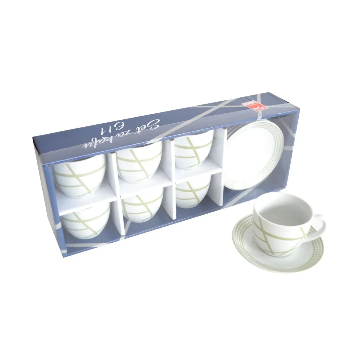 SIGMA Set za kafu  6/1 sivi YK-160L-GR