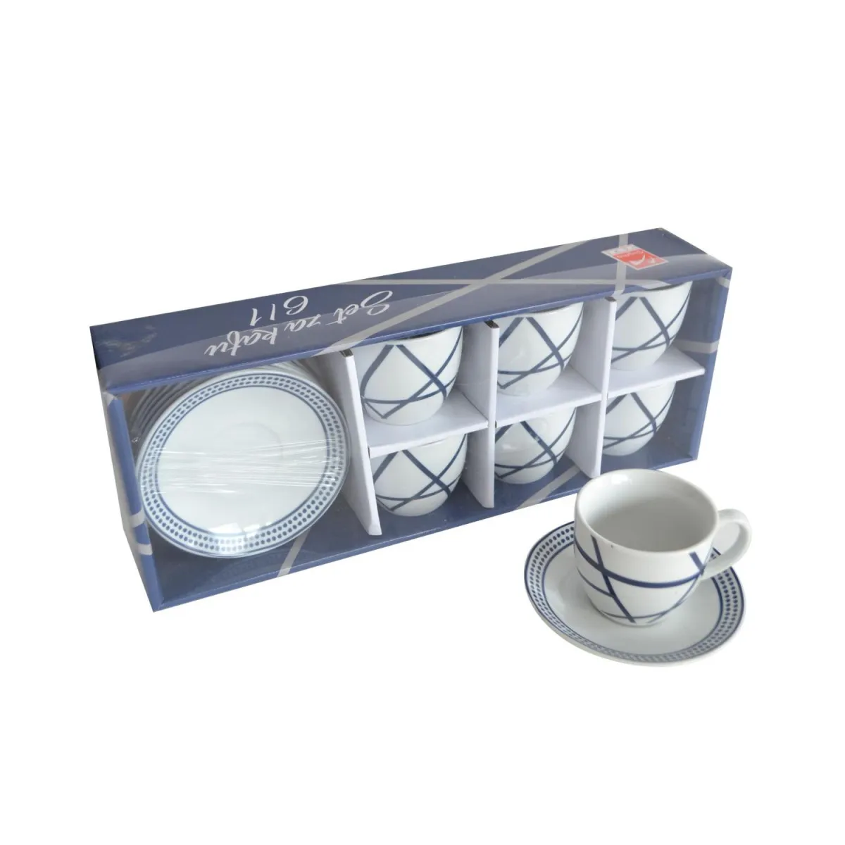SIGMA Set za kafu  6/1 teget YK-160L-NB