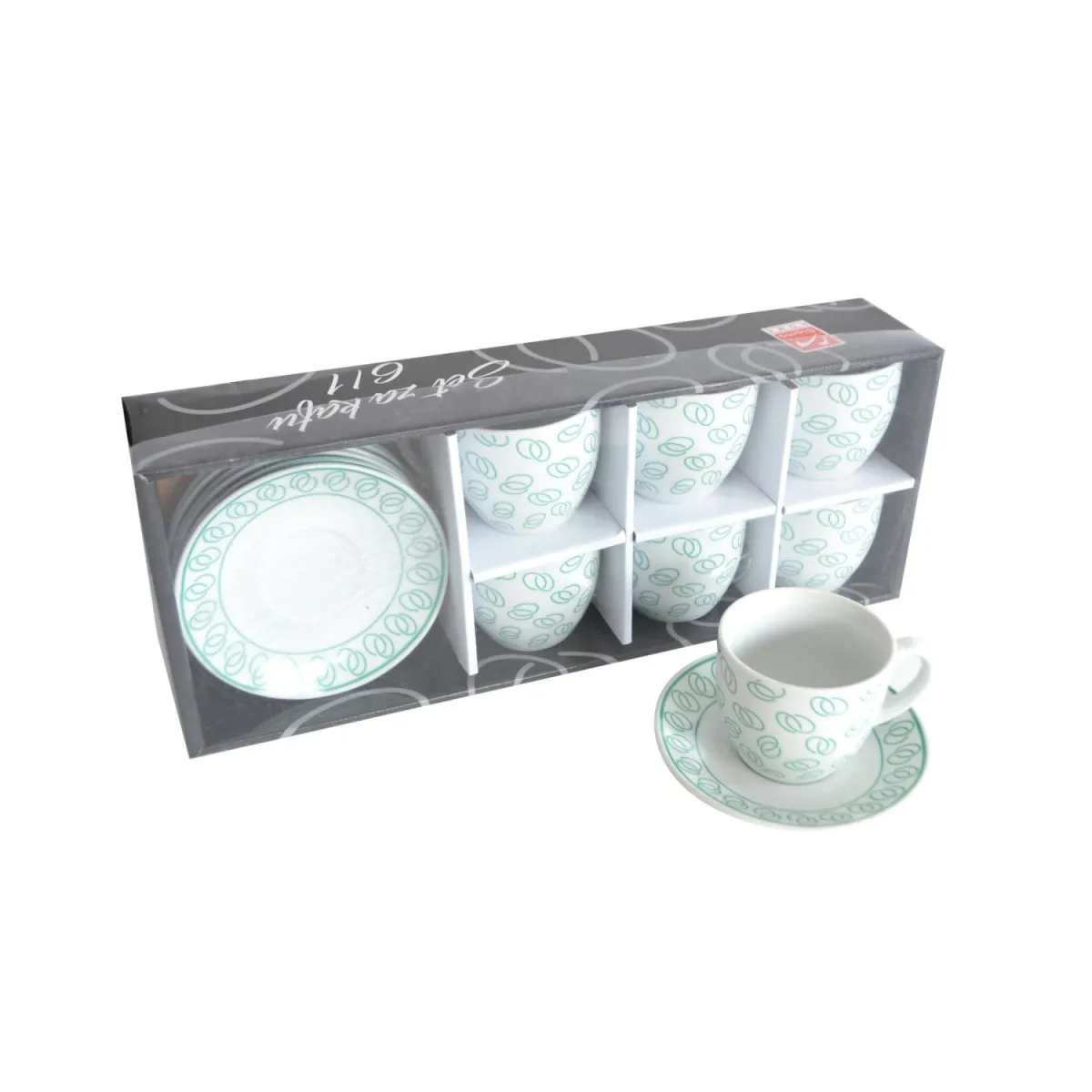 SIGMA Set za kafu  6/1 tirkiz YK-160C-TU