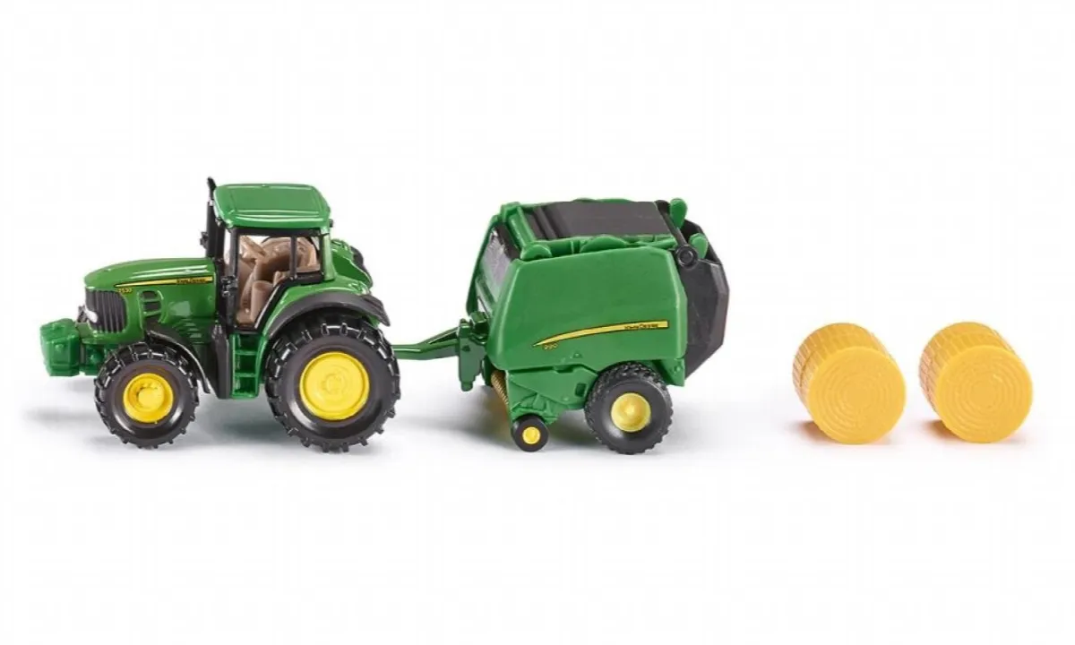 SIKU John Deere traktor sa balirkom