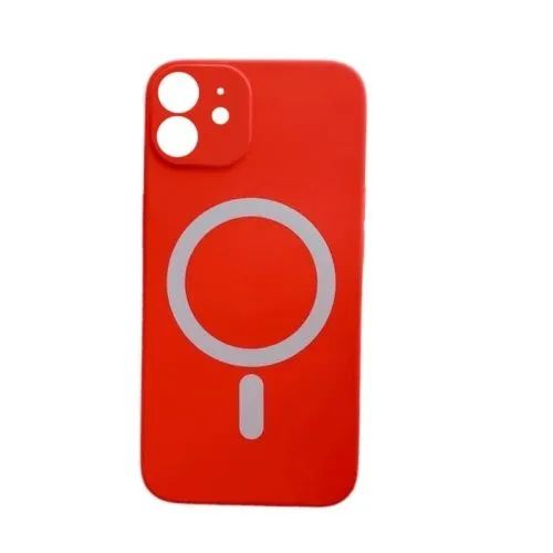Silikonska futrola Magsafe Color za Iphone 11/ crvena