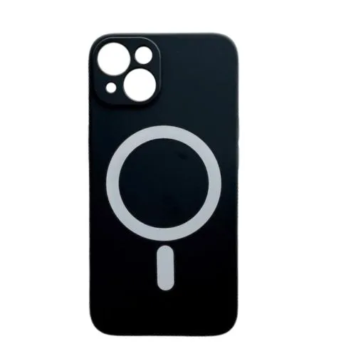 Silikonska futrola Magsafe Color za Iphone 14/ crna