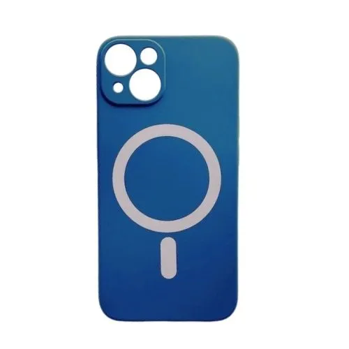 Silikonska futrola Magsafe Color za Iphone 14/ teget