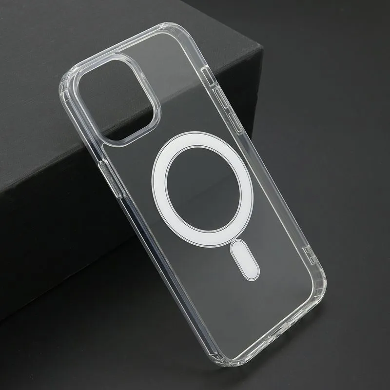 Silikonska maska Magnetic za iPhone 12 Pro Max/ providna