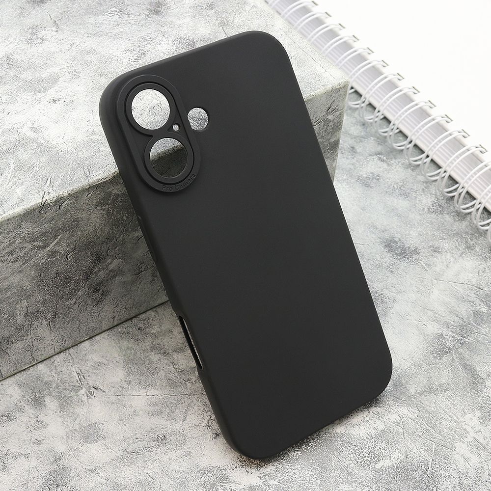 Silikonska maska Pro camera za iPhone 16/ crna