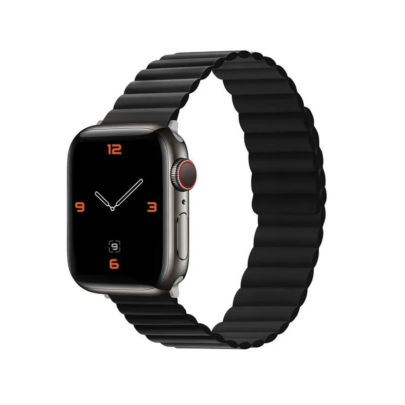 Silikonska narukvica za Apple Watch sa magnetom crna 38/ 40/ 41 mm