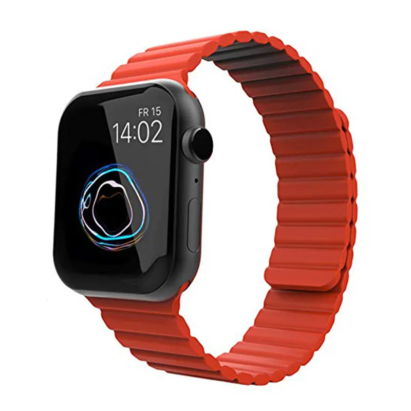 Silikonska narukvica za Apple Watch sa magnetom crvena 38/ 40/ 41 mm