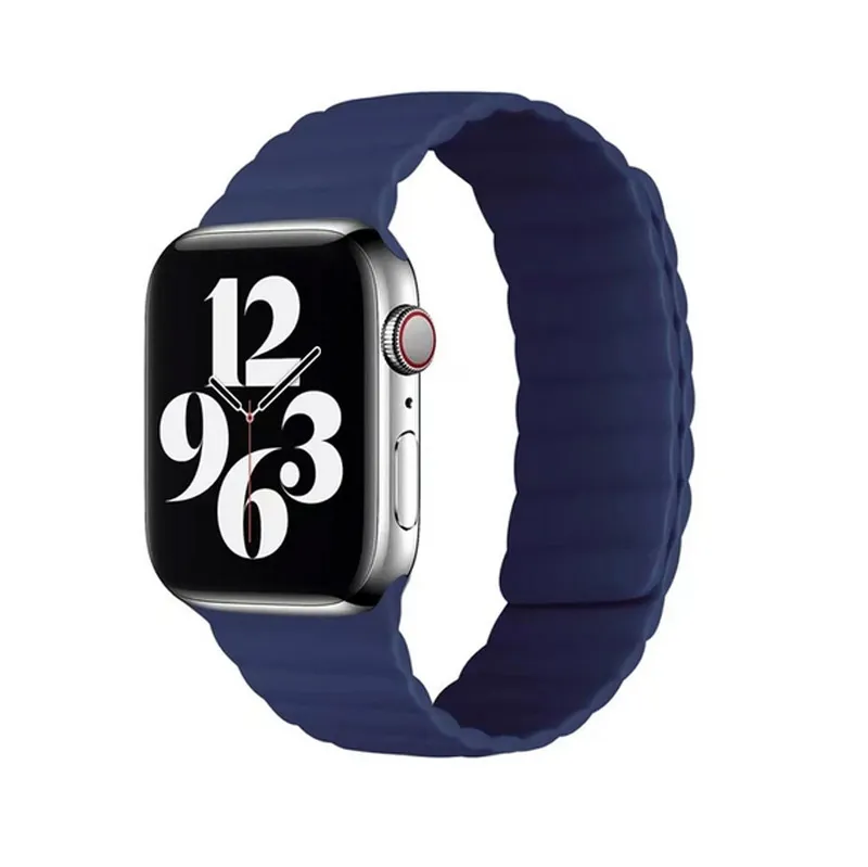 Silikonska narukvica za Apple Watch sa magnetom plava 38/ 40/ 41 mm