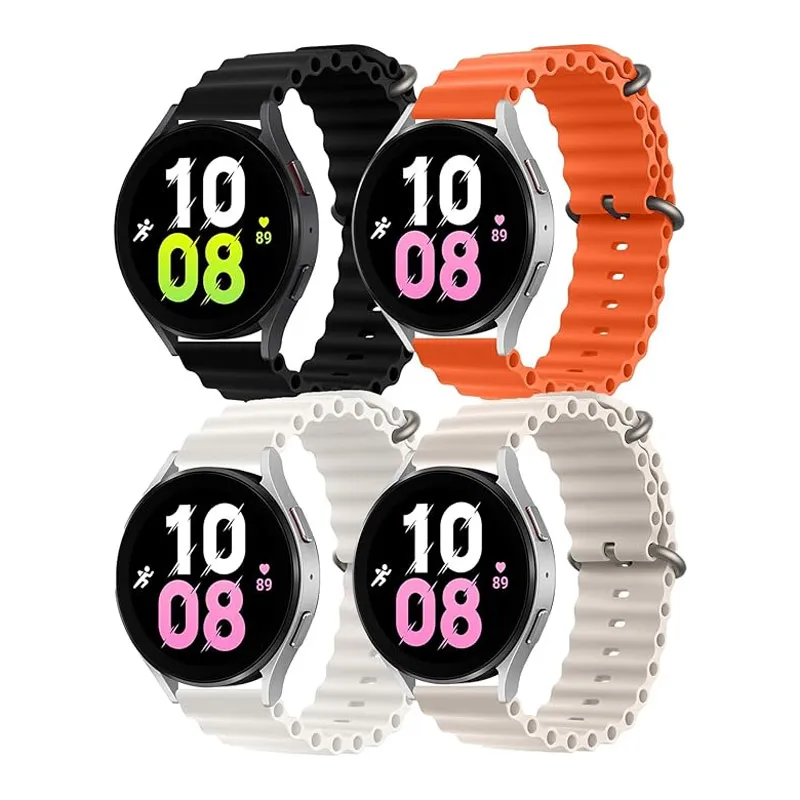 Silikonska narukvica za pametni sat Samsung Galaxy watch Ultra bela 47 mm