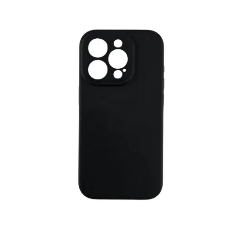 Silikonska SOFT Maska sa zaštitom kamere iPhone 15 Pro Max/ crna