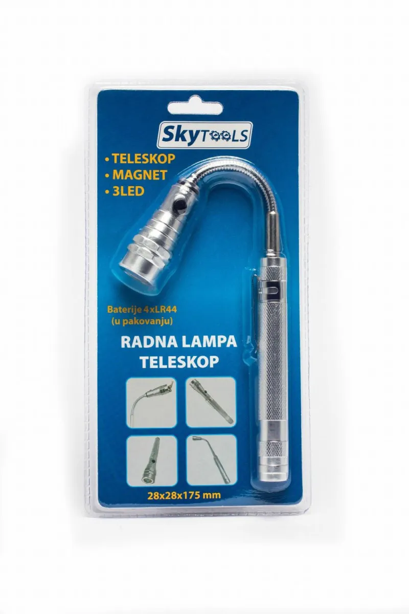 SKYCAR Lampa radna 3 led teleskop sa magnetom