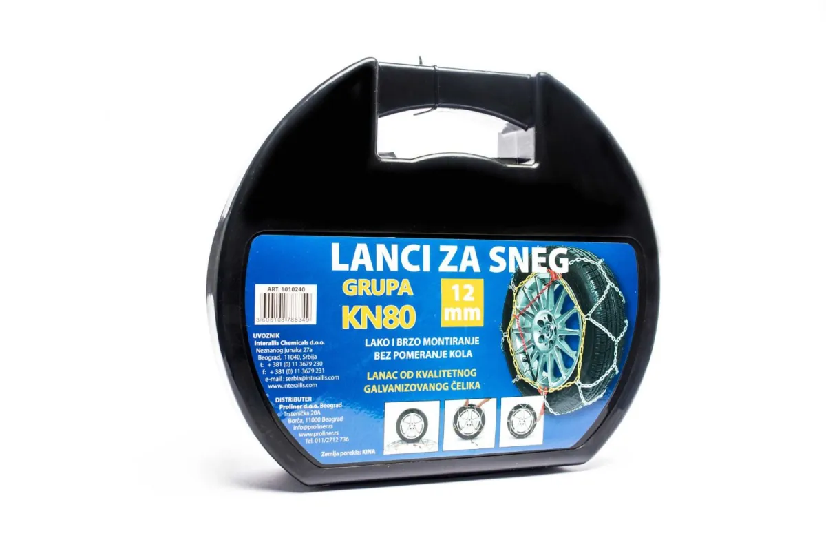 SKYCAR Lanci za sneg KN80 12mm