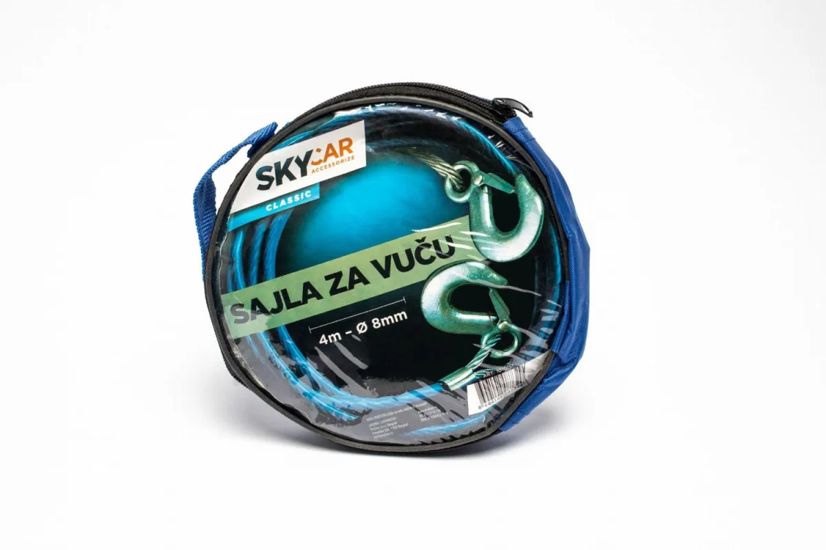 SKYCAR Sajla za vuču čelična 3 t 8 mm x 4 m