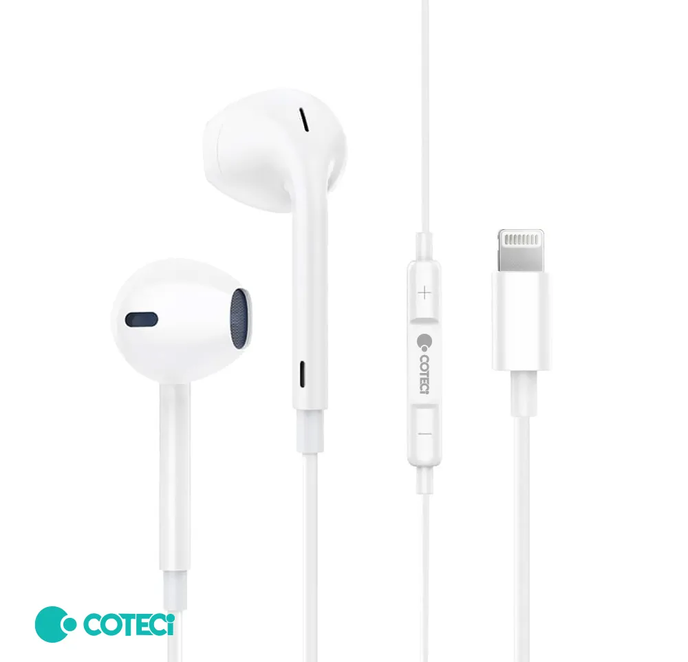 Slušalice Coteci MS-031 za iPhone lightning bele