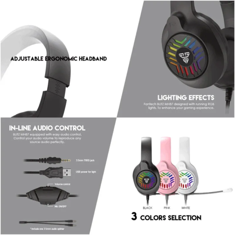 Slušalice Gaming Fantech MH87 Blitz Sakura