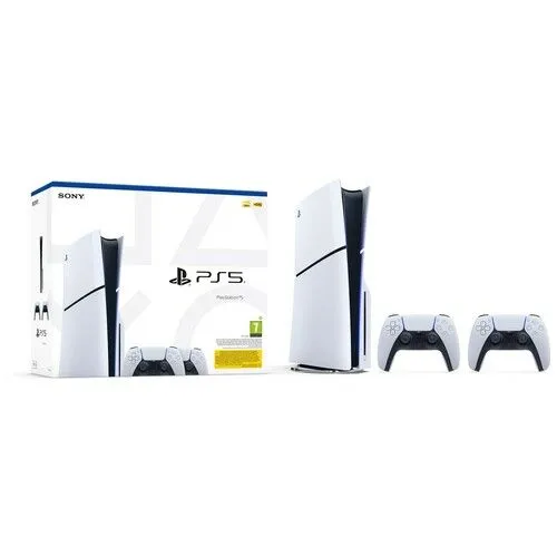 SONY Konzola PlayStation 5 slim + DualSense White Dzojstik
