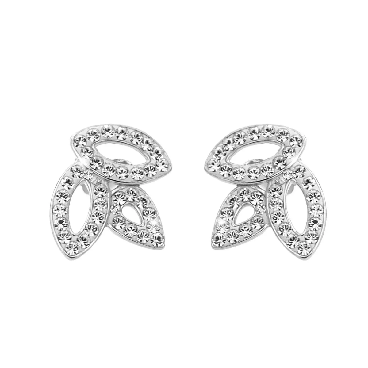 Srebrne minđuše sa Swarovski kristalima 92400395 CR