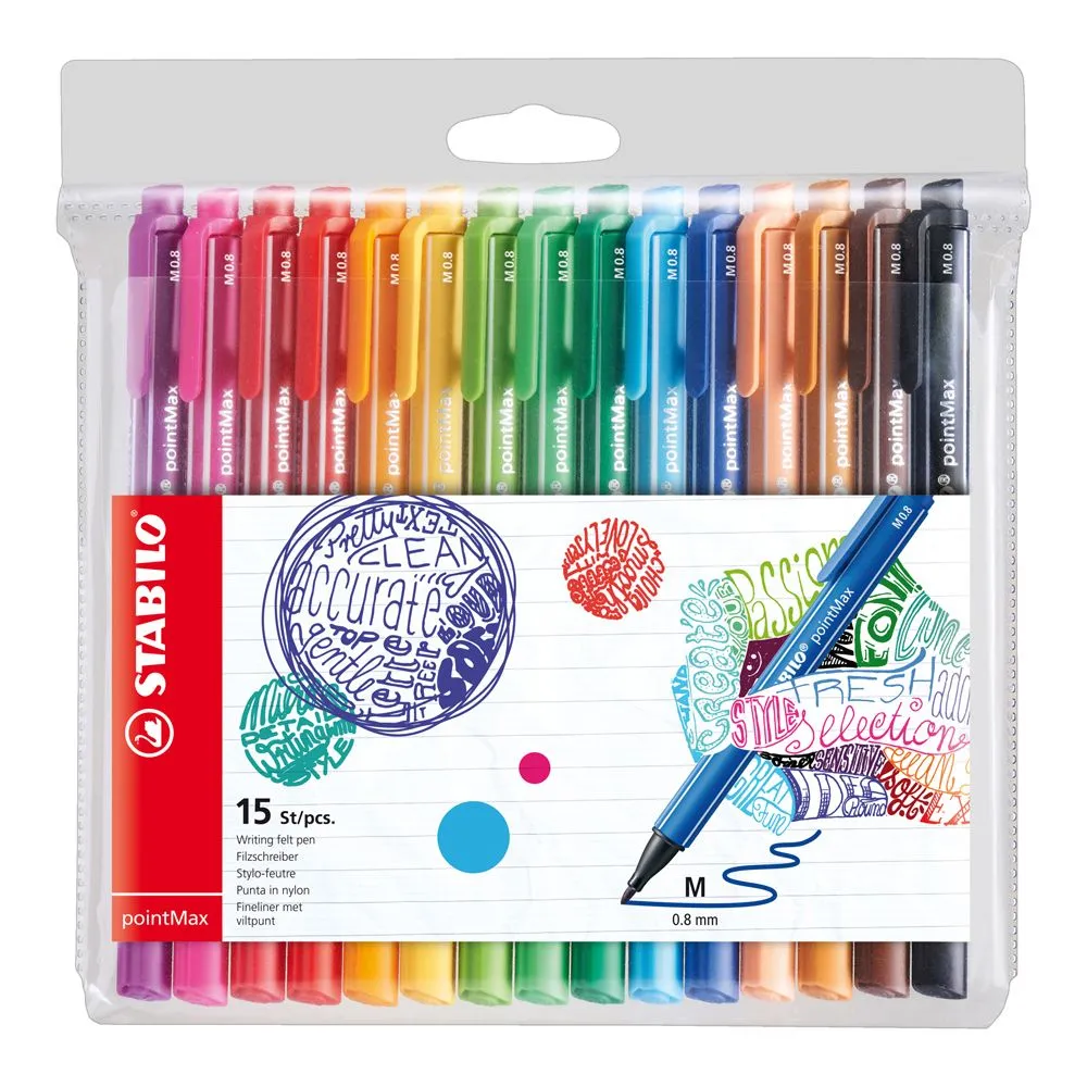 STABILO Fineliner PointMax, set 1/15