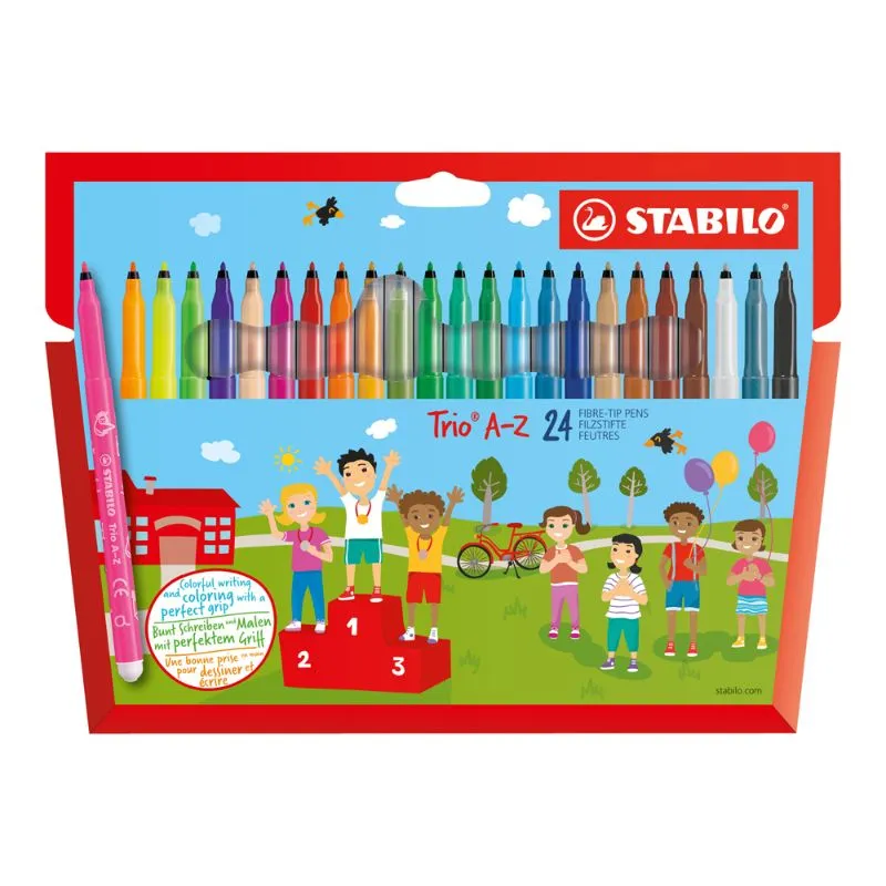 STABILO Flomaster Trio A-Z, set 1/24