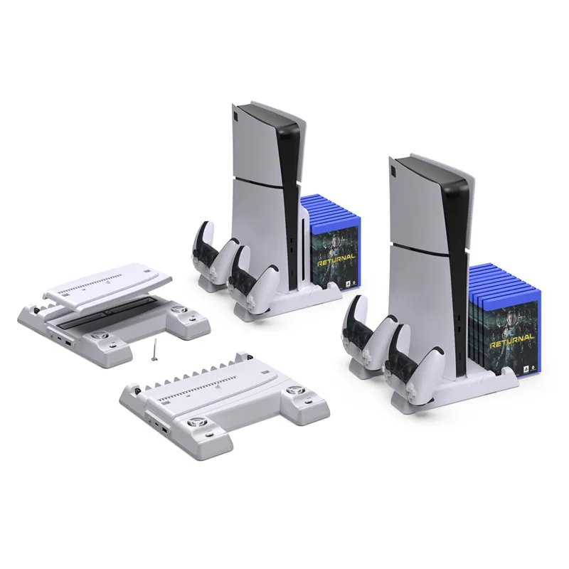 Stalak za PS5/PS5 SLIM DOBE multifunkcionalni TP5-3537B beli