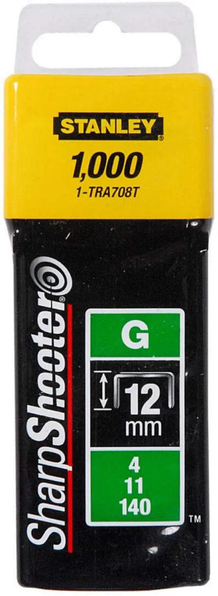 STANLEY Klamerice tip G /1000kom - 12mm