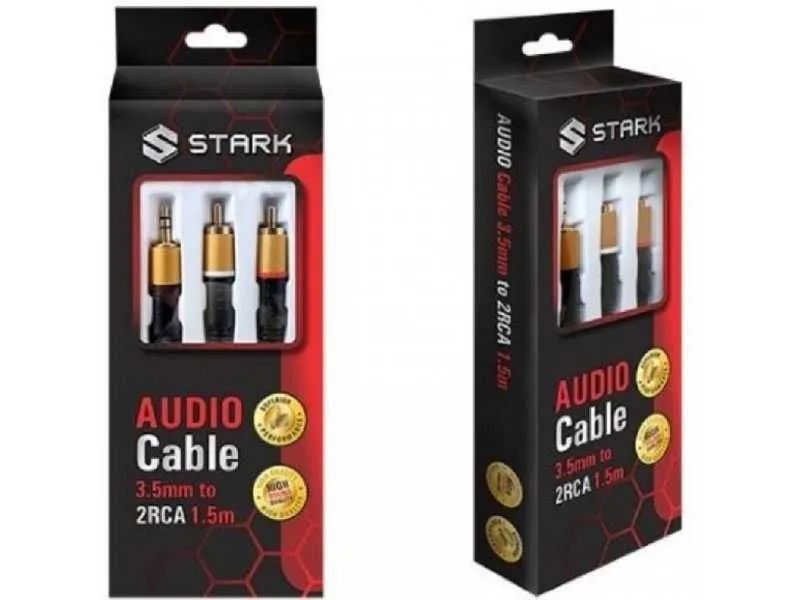 STARK Kabl audio3.5mm na 2RCA M-M(High sound quality)1.5m