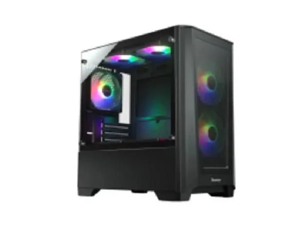 STARS SOLUTIONS Gaming Kuciste Stars Solution A04 Crno/ Tempered Glass/ 3x 14cm ARGB