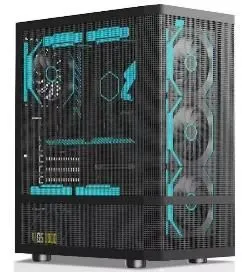 STARS SOLUTIONS Gaming Kuciste Stars Solution B01 Crno/ Metal Mesh/ 4x 12cm ARGB