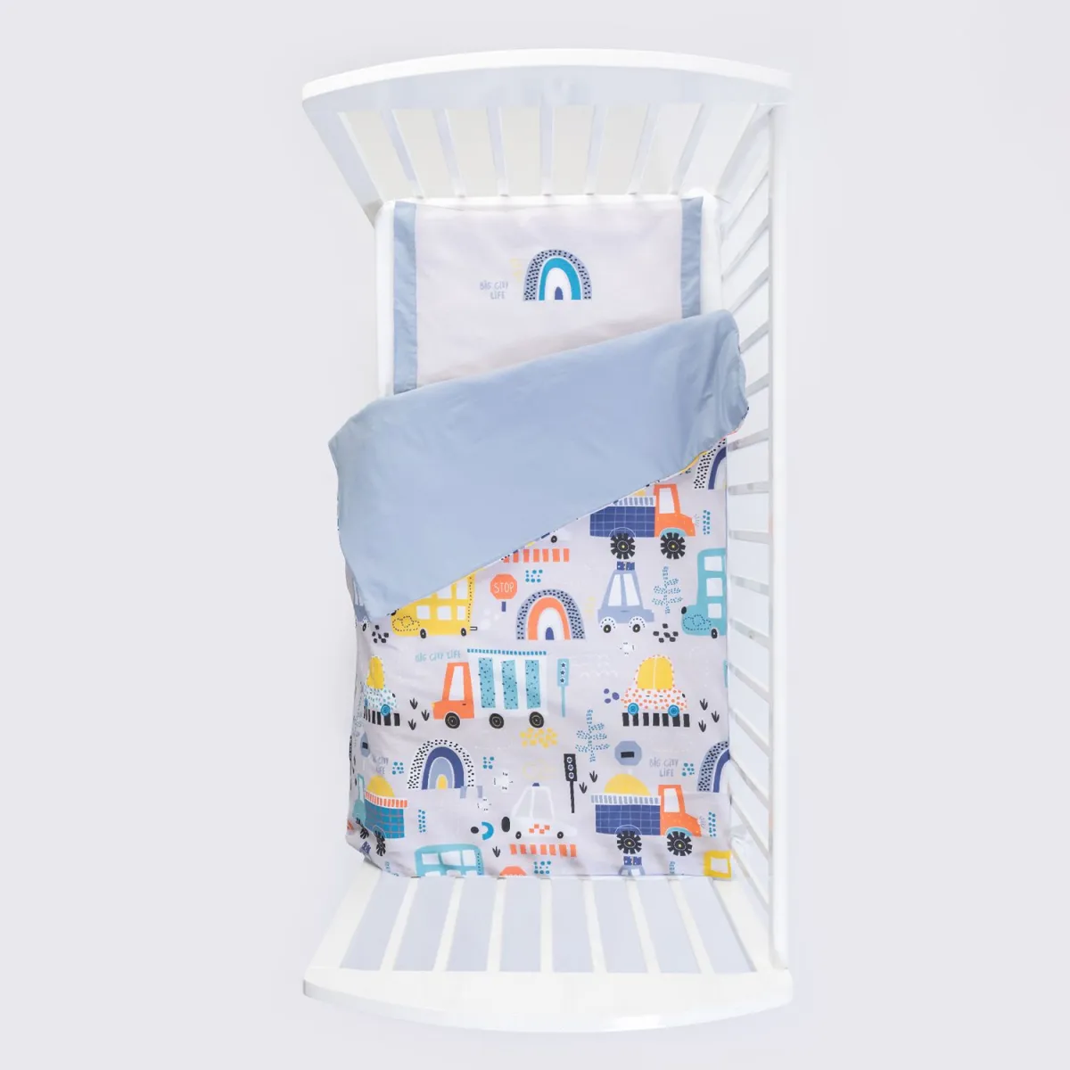 STEFAN Set posteljine za bebe 80x120cm Big city
