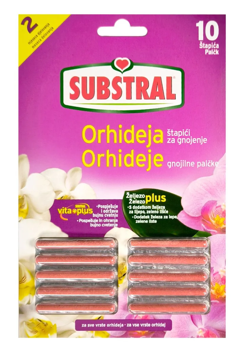 SUBSTRAL Đubrivo u štapićima za orhideje 10/1