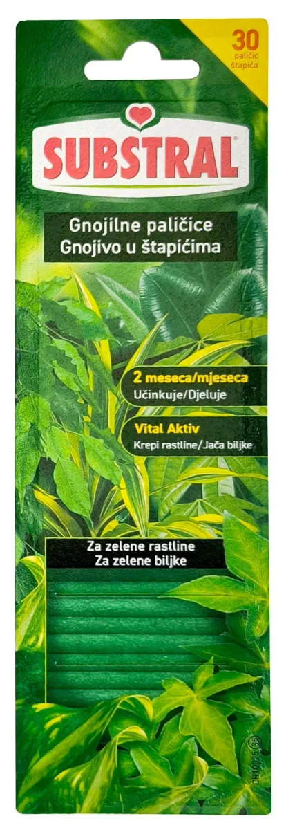 SUBSTRAL Đubrivo u štapićima za zelene biljke 30/1