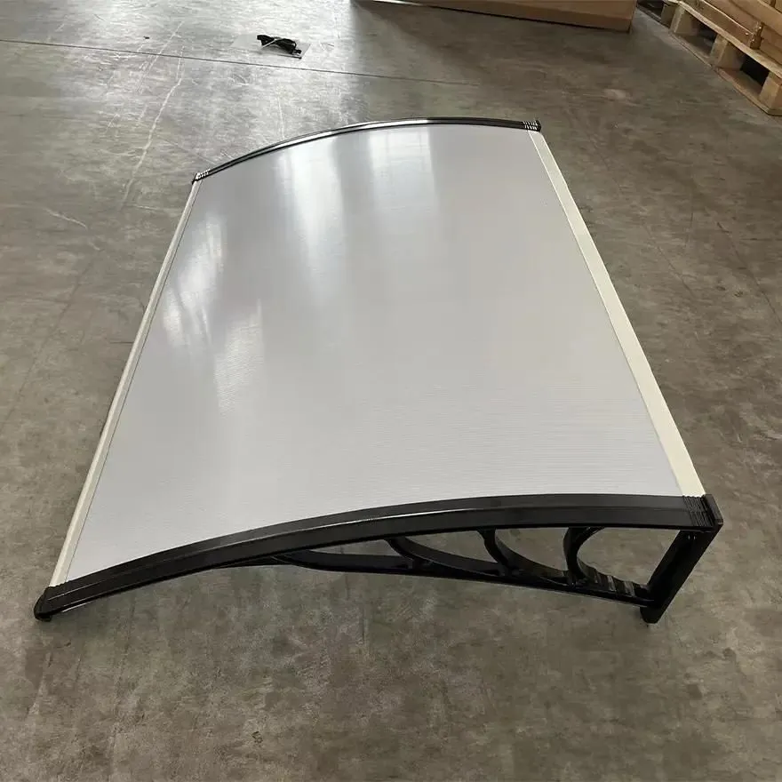 SUPERGARDEN Nadstrešnica 150x100 Crna Providna 5mm Leksan