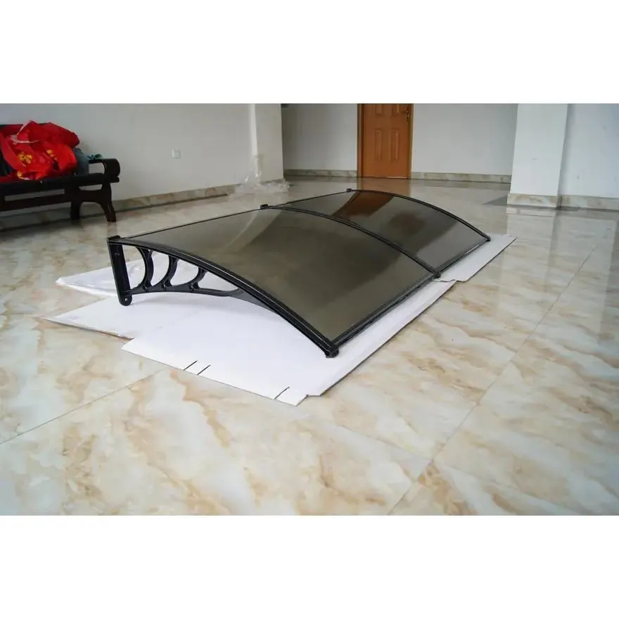 SUPERGARDEN Nadstrešnica 240x100 Crna Bronza 5mm Leksan