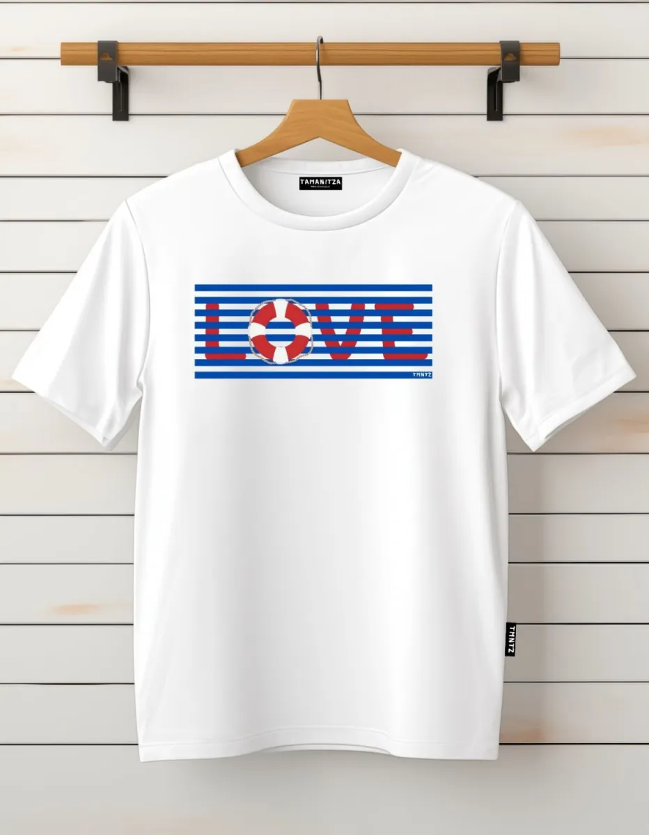 TAMANITZA Muška bela majica LOVE
