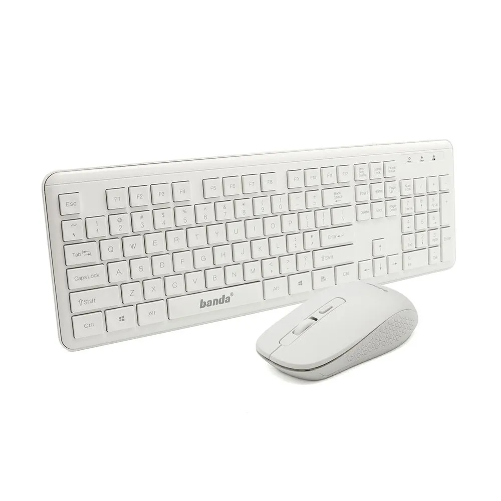 Tastatura i miš bezicni combo set BANDA C400 beli