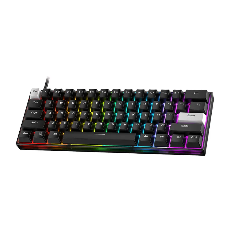 Tastatura mehanička Gaming Fantech MK857 RGB Maxfit61 FROST crna (blue switch)