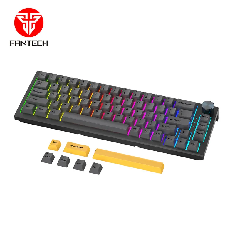 Tastatura mehanička Gaming Fantech MK858 RGB MaxFit67 crna (white switch)