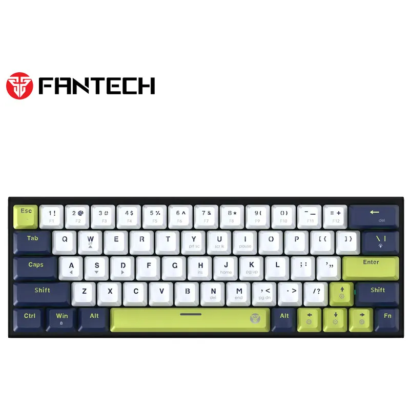 Tastatura mehanička Gaming Fantech MK874V2 RGB Atom 63 Mori bela (blue switch)