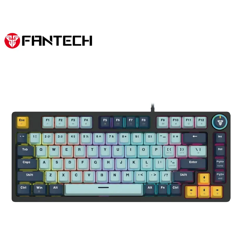 Tastatura mehanička Gaming Fantech MK875 RGB Atom 81 SkyBlue (Blue switch)
