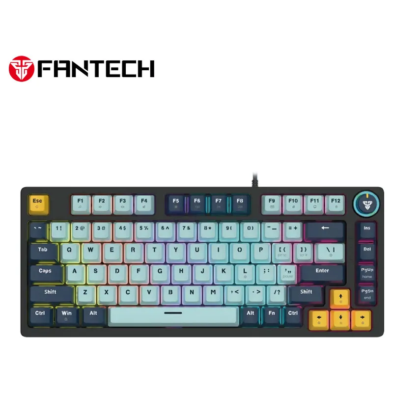 Tastatura mehanička Gaming Fantech MK875 RGB Atom 81 SkyBlue (Red switch)
