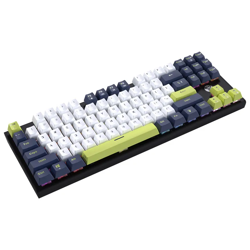 Tastatura mehanička Gaming Fantech MK877S RGB Atom 87S Mori bela (red switch)